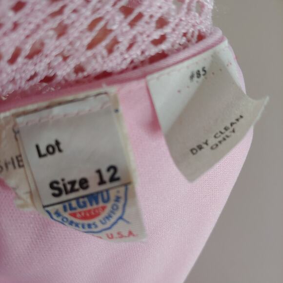 Vintage Pink Maxi Dress with Jacket - Picture 8 of 12